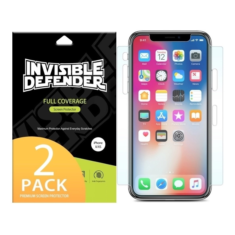 Folia Ringke Invisible Defender iPhone XS/X 5.8 Case Friendly