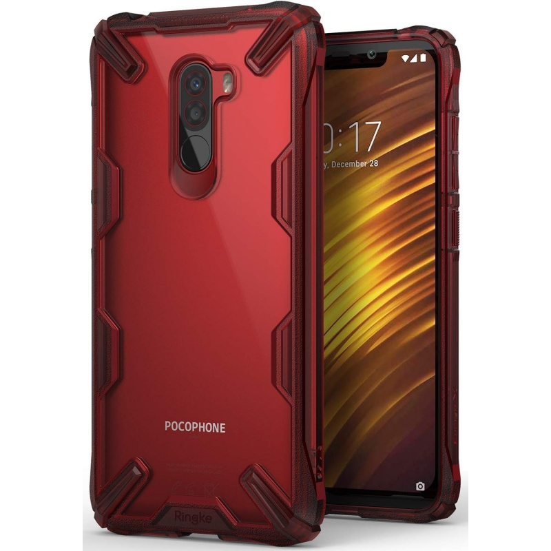 Ringke Fusion-X Pocophone F1 Ruby Red