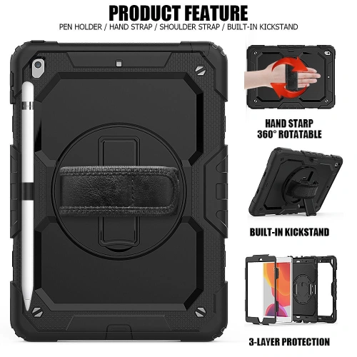 Kup Etui Tech-Protect Solid360 Apple iPad 10.2 2019/2020 (7. și 8. generația) Negru - THP321BLK - {ean13} - Sklep Home Screen