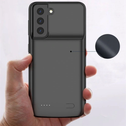 Kup Case mit Powerbank Tech-Protect Powercase 4700mah Samsung Galaxy S21 Ultra Schwarz - THP387BLK - {ean13} - Sklep Home Screen