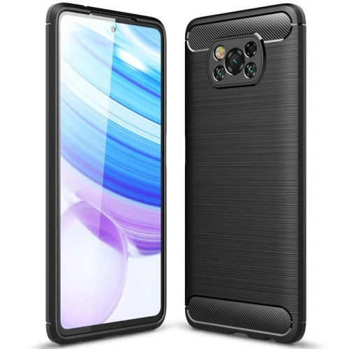 Kup Case Tech-Protect TPUCarbon POCO X3 Pro/X3 NFC Schwarz - THP392BLK - {ean13} - Sklep Home Screen
