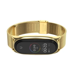 Kup Brățara Tech-Protect Milaneseband Xiaomi Mi Band 5/6 Aurie - THP406GLD - {ean13} - Sklep Home Screen