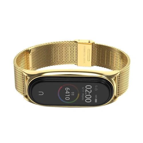 Kup Bransoleta Tech-Protect Milaneseband Xiaomi Mi Band 5/6 Gold - THP406GLD - {ean13} - Sklep Home Screen