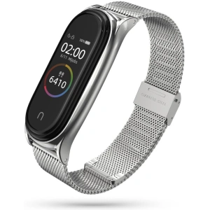 Kup Brățara Tech-Protect Milaneseband Xiaomi Mi Band 5/6 Argintie - THP407SLV - {ean13} - Sklep Home Screen