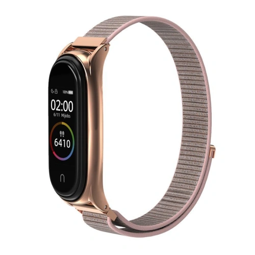 Kup Pasek Tech-Protect Nylon Xiaomi Mi Band 5/6 Rose Gold - THP410RS - {ean13} - Sklep Home Screen