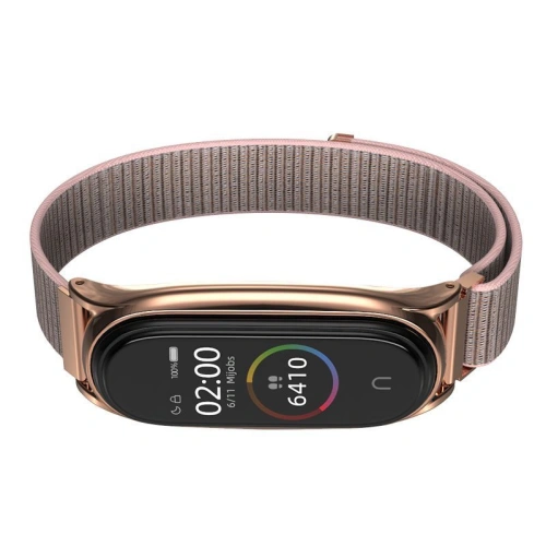 Kup Pasek Tech-Protect Nylon Xiaomi Mi Band 5/6 Rose Gold - THP410RS - {ean13} - Sklep Home Screen