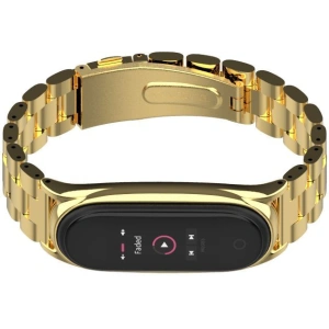 Kup Brățara Tech-Protect din oțel inoxidabil Xiaomi Mi Band 5/6 Aurie - THP412GLD - {ean13} - Sklep Home Screen