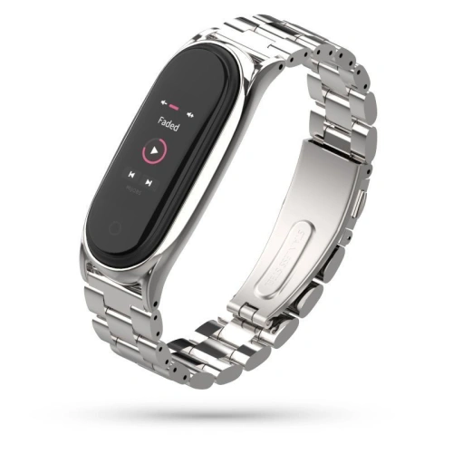 Kup Brățara Tech-Protect Stainless Xiaomi Mi Band 5/6 Argintiu - THP414SLV - {ean13} - Sklep Home Screen