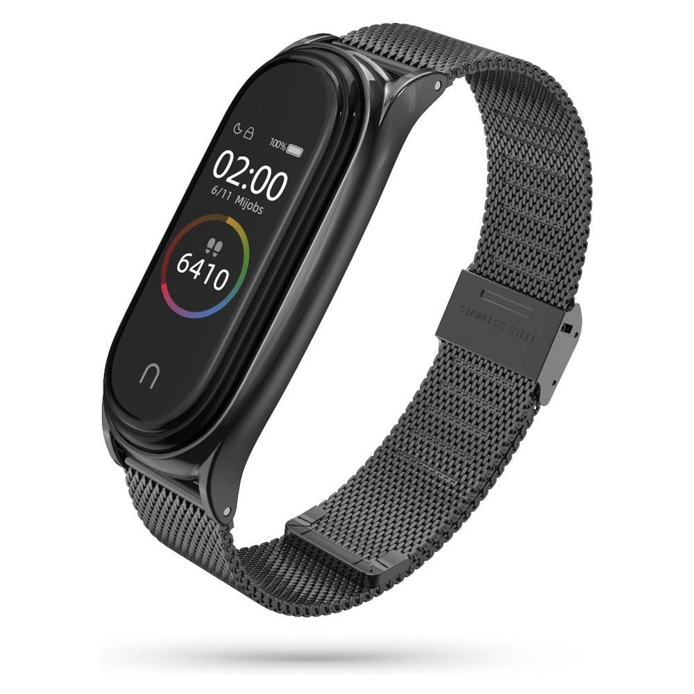 Bransoleta Tech-Protect Milaneseband Xiaomi Mi Band 5/6 Black