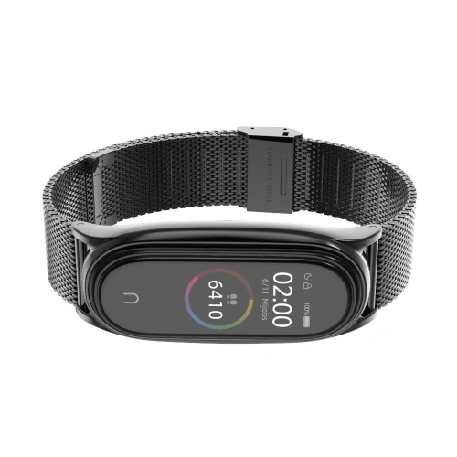 Kup Náramek Tech-Protect Milaneseband Xiaomi Mi Band 5/6 černý - THP417BLK - {ean13} - Sklep Home Screen