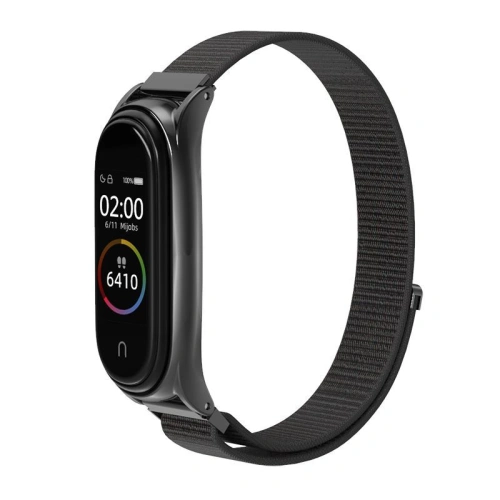 Kup Pasek Tech-Protect Nylon Xiaomi Mi Band 5/6 Fekete - THP418BLK - {ean13} - Sklep Home Screen