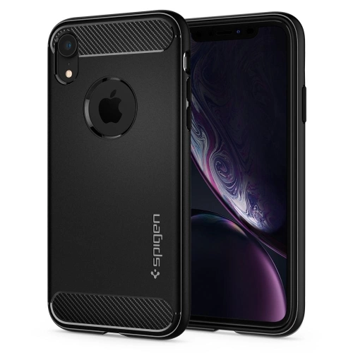 Kup Etui Spigen Rugged Armor iPhone XR 6.1 Fekete - SPN202BLK - {ean13} - Sklep Home Screen