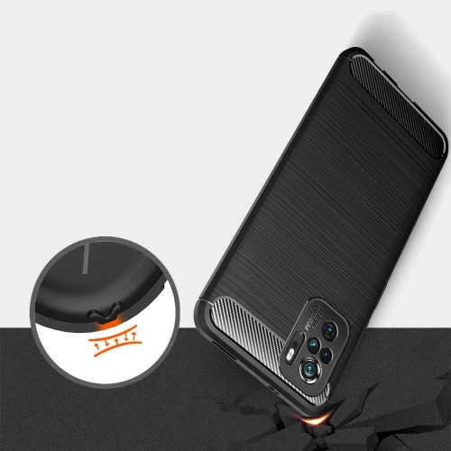 Kup Etui Tech-Protect TPUCarbon Redmi Note 10/10S Fekete - THP432BLK - {ean13} - Sklep Home Screen