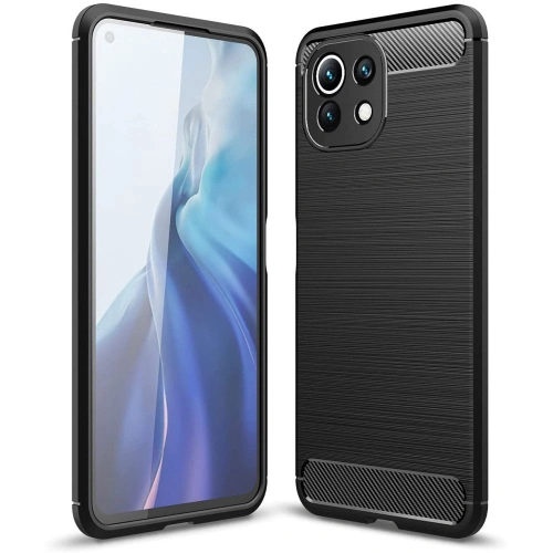 Kup Case Tech-Protect TPUCarbon Xiaomi Mi 11 Lite 4G/5G Schwarz - THP446BLK - {ean13} - Sklep Home Screen