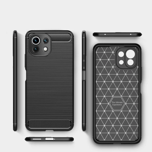 Kup Etui Tech-Protect TPUCarbon Xiaomi Mi 11 Lite 4G/5G Black - THP446BLK - {ean13} - Sklep Home Screen