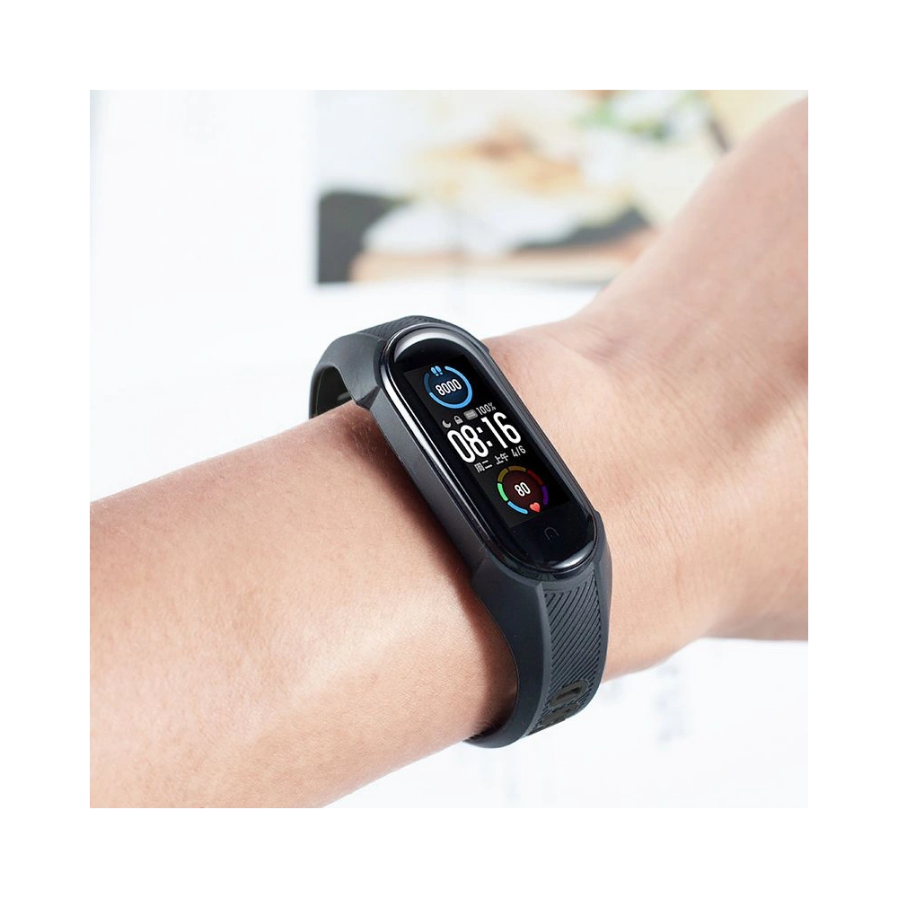 Pasek Tech-Protect Armour Xiaomi Mi Band 5/6 Black