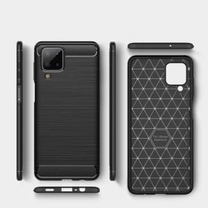 Kup Etui Tech-Protect TPUCarbon Samsung Galaxy M12 Negru - THP456BLK - {ean13} - Sklep Home Screen