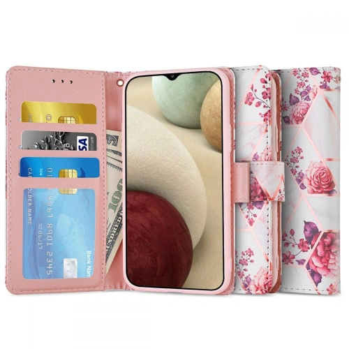 Kup Etui Tech-Protect Wallet Samsung Galaxy A12 Květinová růže - THP458FLOROS - {ean13} - Sklep Home Screen