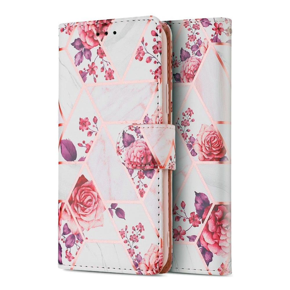 Etui Tech-Protect Wallet Samsung Galaxy A12 Floral Rose