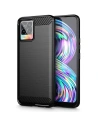 Etui Tech-Protect TPUCarbon Realme 8/8 Pro Fekete