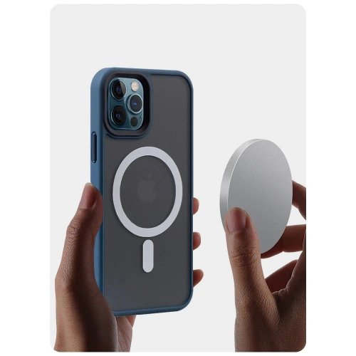 Kup Etui Tech-Protect Magmat MagSafe Apple iPhone 12/12 Pro Matte Navy - THP482NAV - {ean13} - Sklep Home Screen