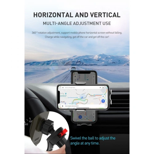 Kup Uchwyt samochodowy Tech-Protect R3 Car Mount Wireless Charger Black - THP503BLK - {ean13} - Sklep Home Screen
