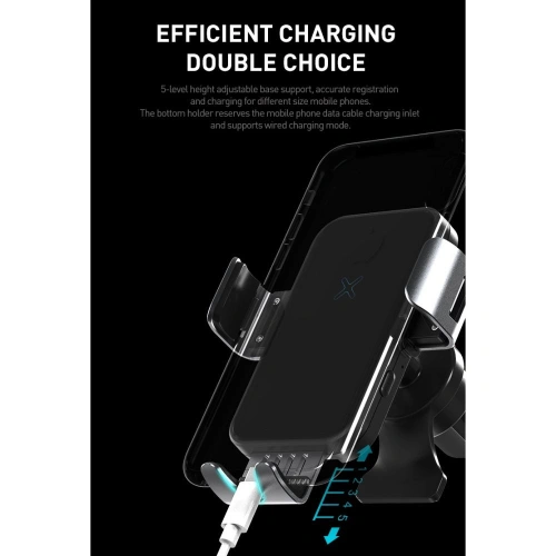 Kup Upevnění do auta Tech-Protect R3 Car Mount Wireless Charger Black - THP503BLK - {ean13} - Sklep Home Screen