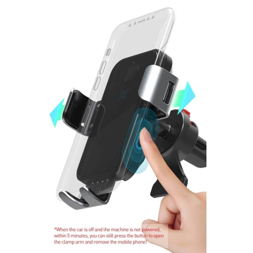Kup Uchwyt samochodowy Tech-Protect R3 Car Mount Wireless Charger Black - THP503BLK - {ean13} - Sklep Home Screen