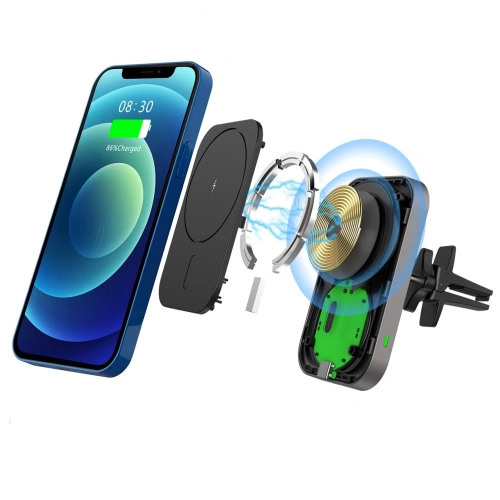 Kup Autós tartó Tech-Protect Cw19 Magnetic MagSafe Vent Car Mount Fekete - THP505BLK - {ean13} - Sklep Home Screen