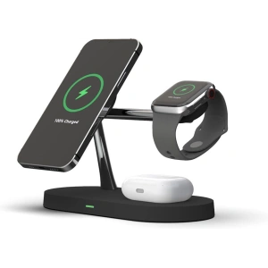 Buy Tech-Protect A12 3in1 Magnetic Magsafe Wireless Charger Black - THP511BLK - {ean13} - Home Screen Store Europe