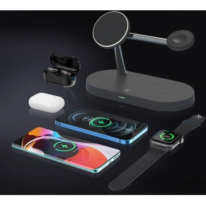 Buy Tech-Protect A12 3in1 Magnetic Magsafe Wireless Charger Black - THP511BLK - {ean13} - Home Screen Store Europe