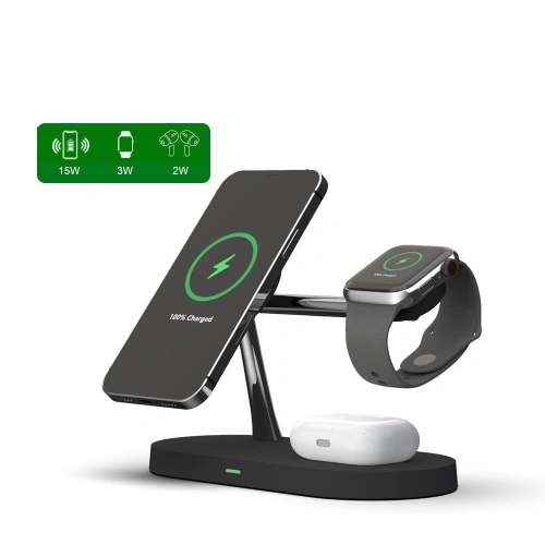 Buy Tech-Protect A12 3in1 Magnetic Magsafe Wireless Charger Black - THP511BLK - {ean13} - Home Screen Store Europe