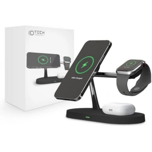Buy Tech-Protect A12 3in1 Magnetic Magsafe Wireless Charger Black - THP511BLK - {ean13} - Home Screen Store Europe