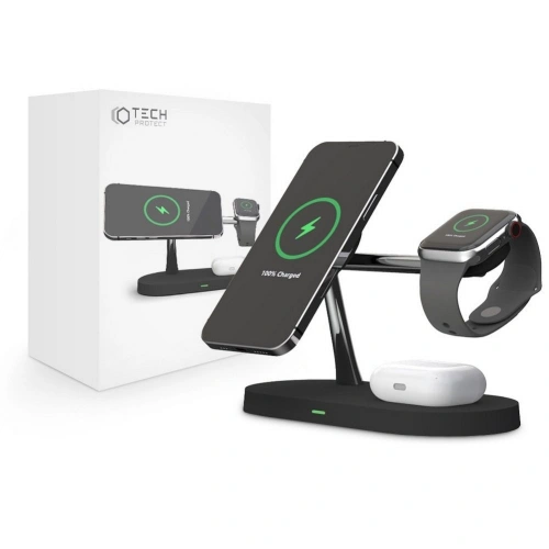 Buy Tech-Protect A12 3in1 Magnetic Magsafe Wireless Charger Black - THP511BLK - {ean13} - Home Screen Store Europe