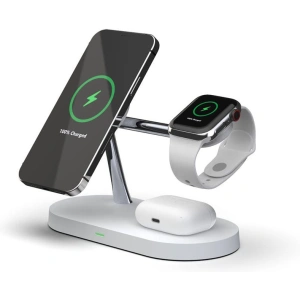 Buy Tech-Protect A12 3in1 Magnetic Magsafe Wireless Charger White - THP512WHT - {ean13} - Home Screen Store Europe