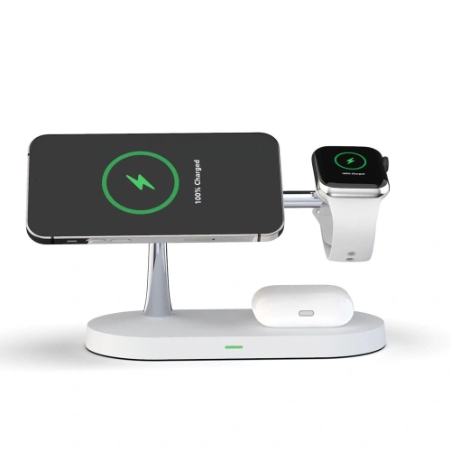 Buy Tech-Protect A12 3in1 Magnetic Magsafe Wireless Charger White - THP512WHT - {ean13} - Home Screen Store Europe