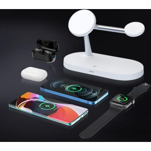 Buy Tech-Protect A12 3in1 Magnetic Magsafe Wireless Charger White - THP512WHT - {ean13} - Home Screen Store Europe