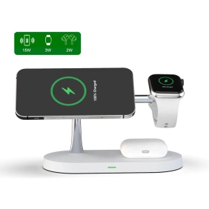 Buy Tech-Protect A12 3in1 Magnetic Magsafe Wireless Charger White - THP512WHT - {ean13} - Home Screen Store Europe