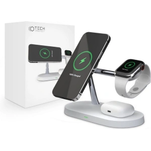 Buy Tech-Protect A12 3in1 Magnetic Magsafe Wireless Charger White - THP512WHT - {ean13} - Home Screen Store Europe