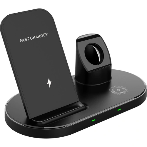 Kup Ładowarka bezprzewodowa Tech-Protect W55 Wireless Charging Station Black - THP514BLK - {ean13} - Sklep Home Screen