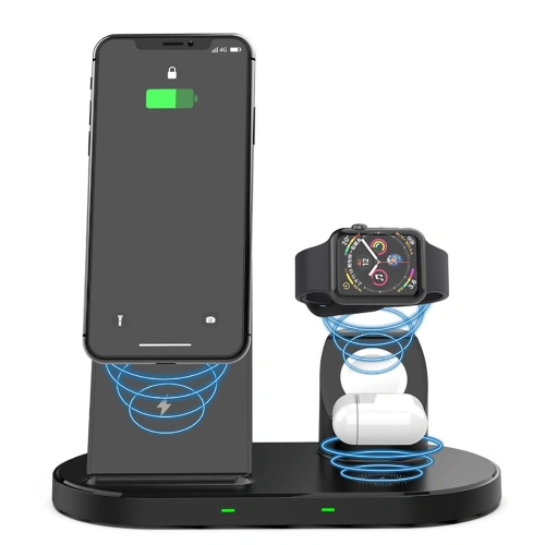 Kup Încărcător wireless Tech-Protect W55 Wireless Charging Station Black - THP514BLK - {ean13} - Sklep Home Screen