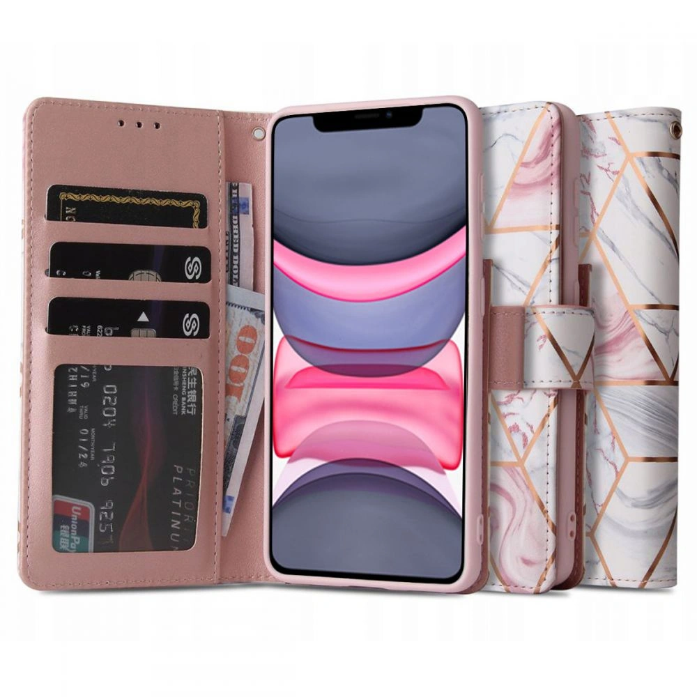Etui Tech-Protect Wallet Apple iPhone 11 Marble