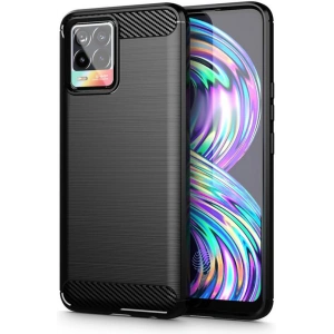 Kup Etui Tech-Protect TPUCarbon Realme 8 5G/Narzo 30 5G Negru - THP533BLK - {ean13} - Sklep Home Screen