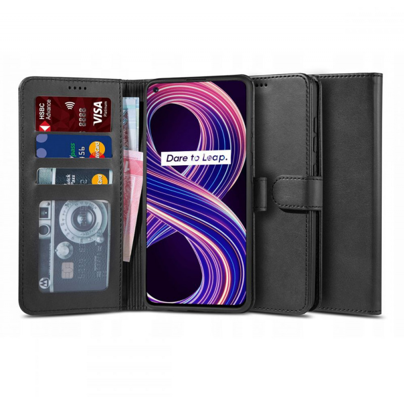 Etui Tech-protect Wallet 2 Realme 8 5G/Narzo 30 5G Black