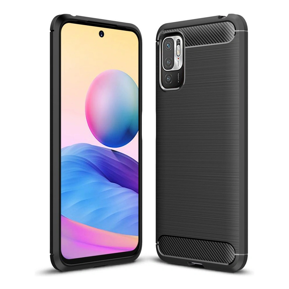 Etui Tech-Protect TPUCarbon POCO M3 Pro 5G/Redmi Note 10 5G Black