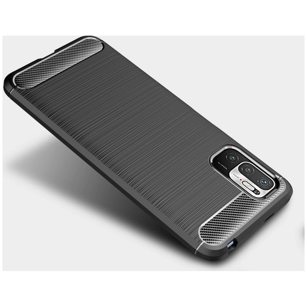 Etui Tech-Protect TPUCarbon POCO M3 Pro 5G/Redmi Note 10 5G Black