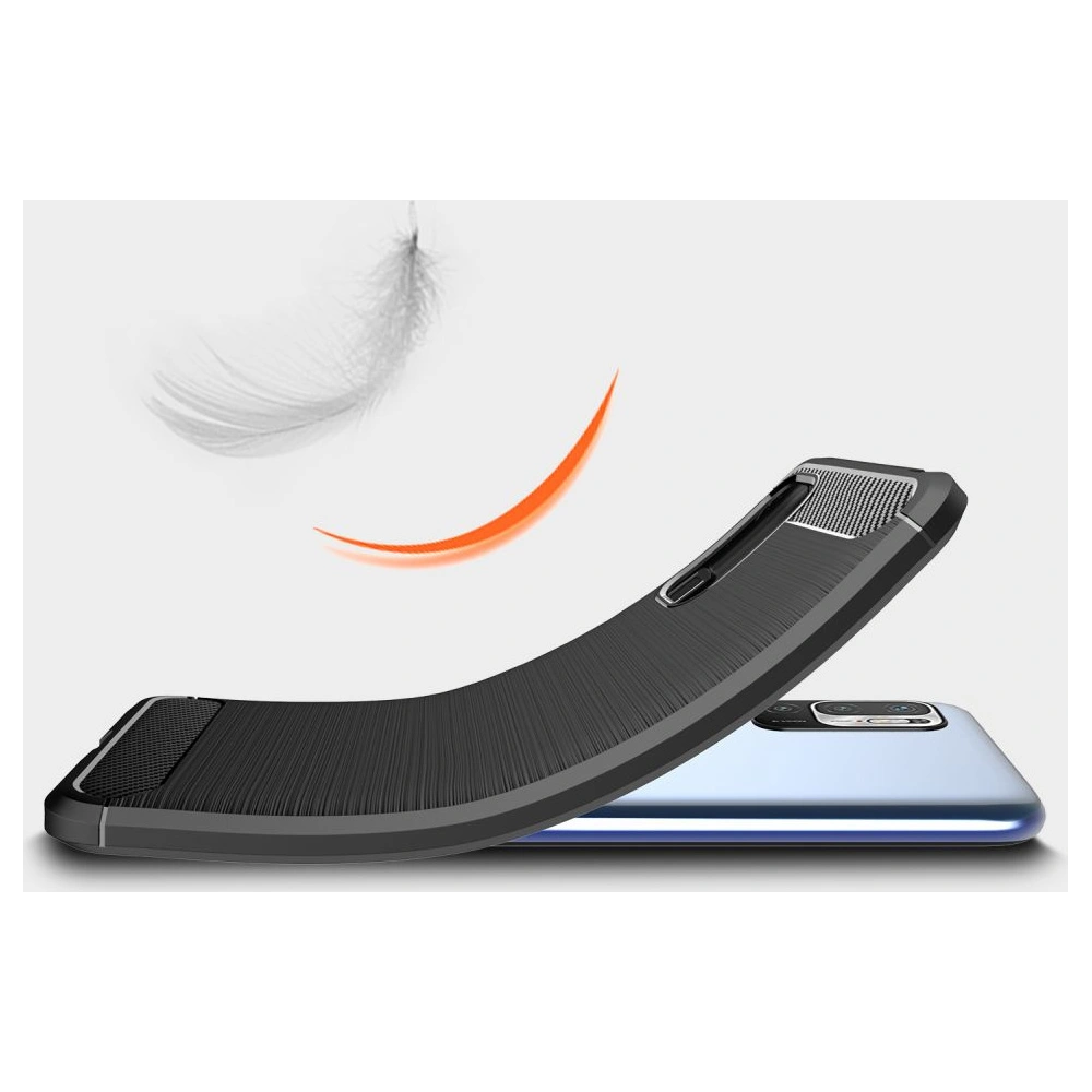 Etui Tech-Protect TPUCarbon POCO M3 Pro 5G/Redmi Note 10 5G Black