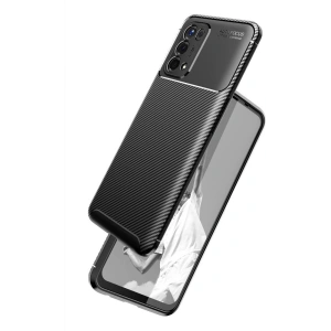 Case Tech-Protect TPUCarbon Oppo A54 5G/A74 5G Schwarz