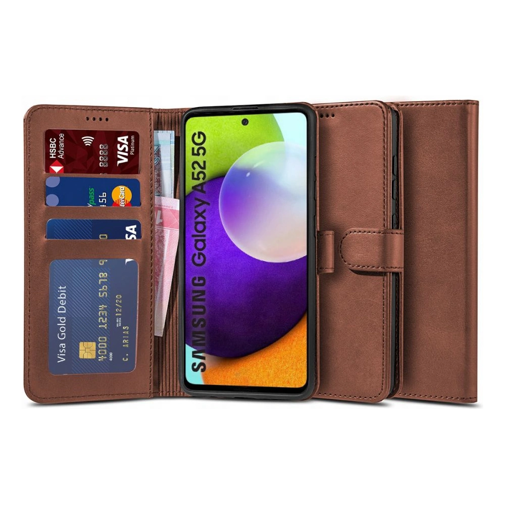 Etui Tech-Protect Wallet 2 Samsung Galaxy A52/A52s Brown