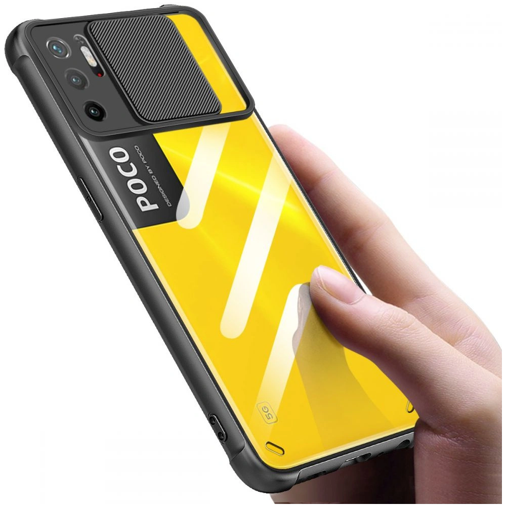 Etui Tech-Protect Camshield POCO M3 Pro 5G/Redmi Note 10 5G Black